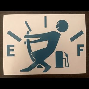 Funny Gas Car Decal
